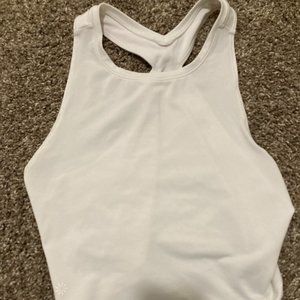 Open back Athleta White Tank